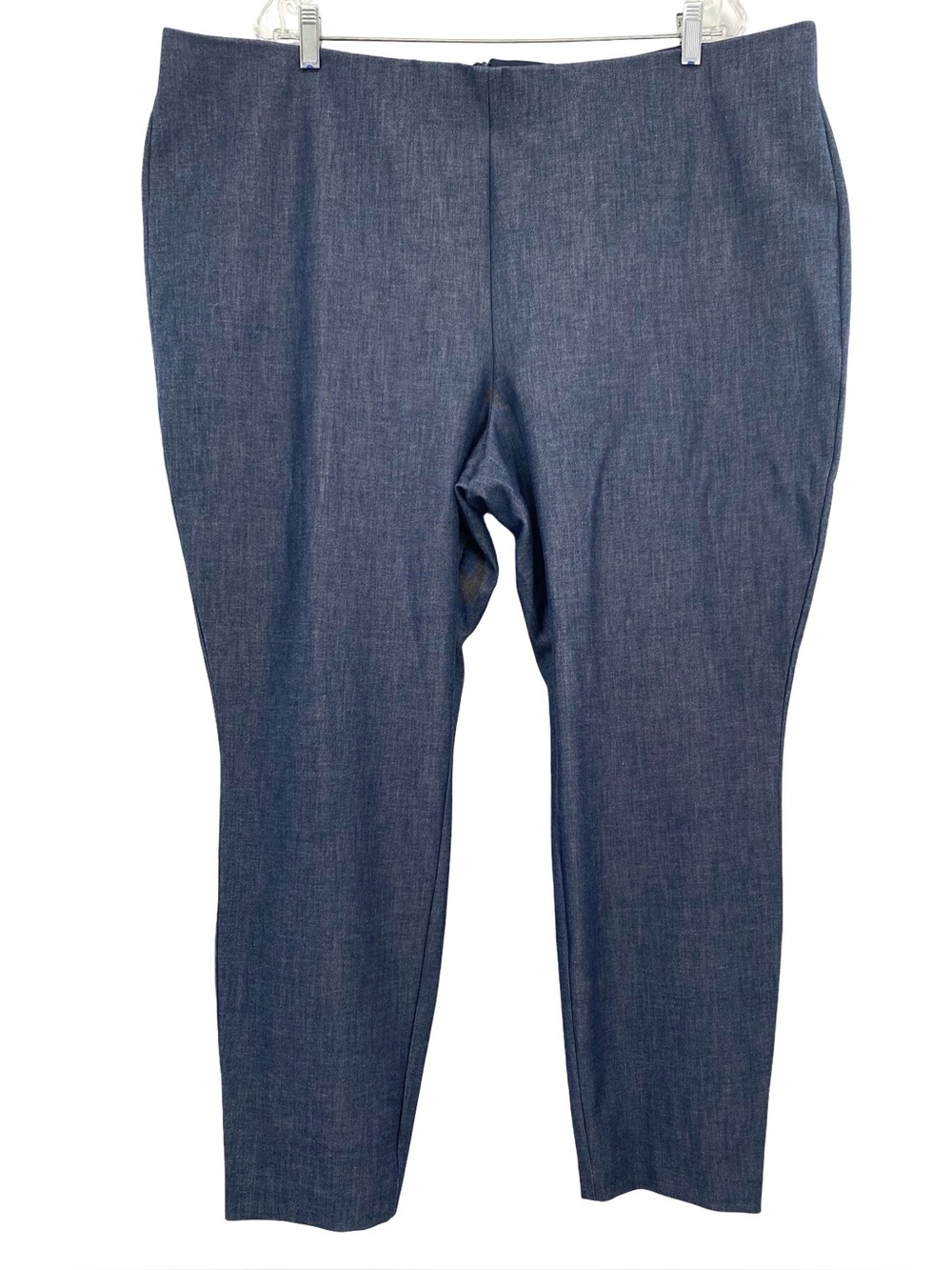Loft Plus High Waist Skinny Pull On Stretchy Pants Navy Blue Size 22